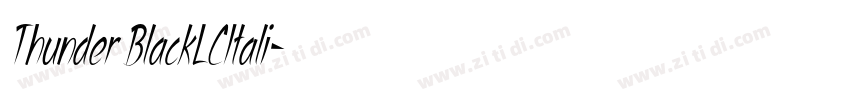 Thunder BlackLCItali字体转换 Thunder BlackLCItali字体转换